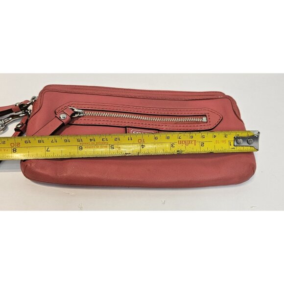 Coach Pink 8 inch Wristlet Wallet | 3 Zipper Compartments - Picture 13 of 14